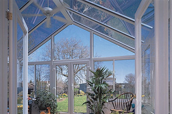 Glass Hybrid Cathedral Sunroom