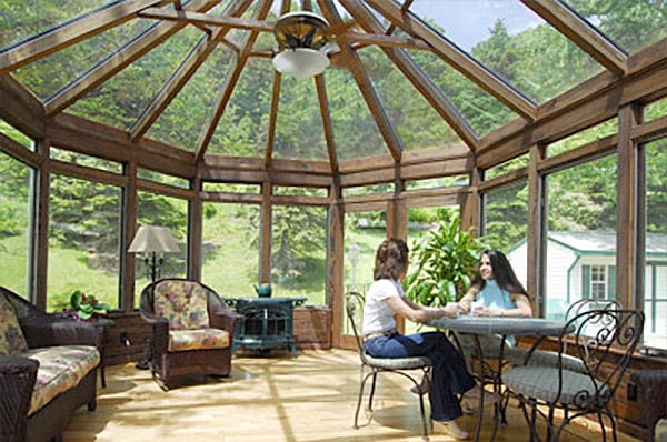 Wood Victorian Conservatory Sunroom