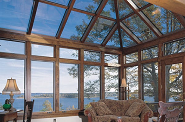 Interior of a georgian wood conservatory