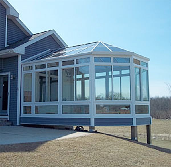 New Hybrid Sunroom Exterior