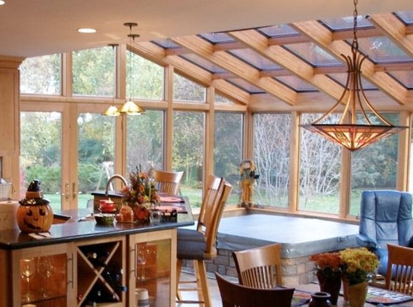 Wood Sunroom