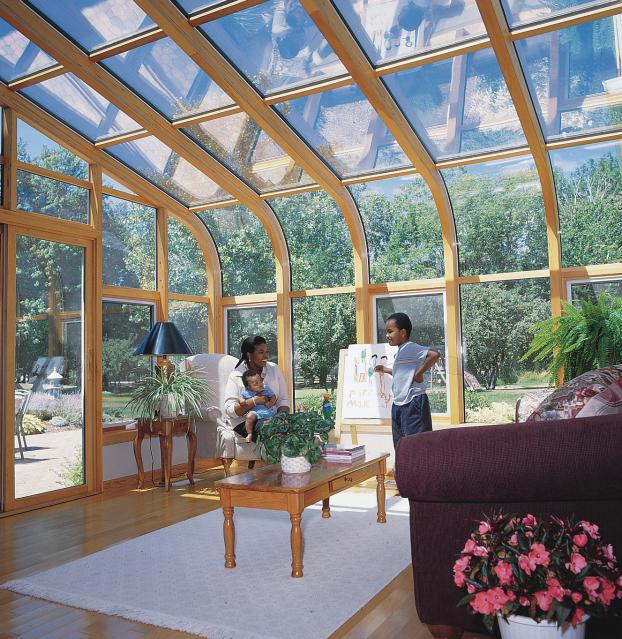 Curved Roof Sunroom