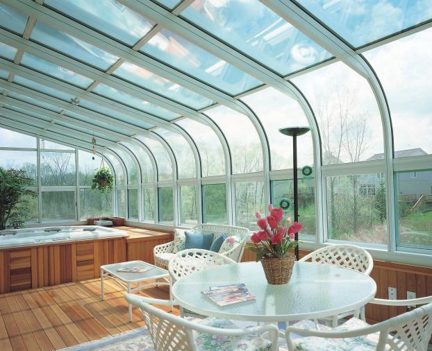 Curved Roof Sunroom